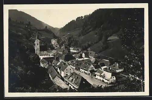 AK Hüttenberg, Totalansicht aus der Vogelschau