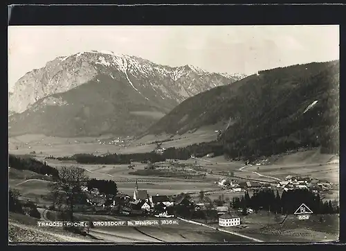 AK Tragöss-Püchel, Grossdorf mit Messnerin