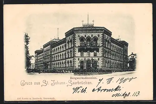 AK Saarbrücken-St. Johann, Bergwerksdirektion