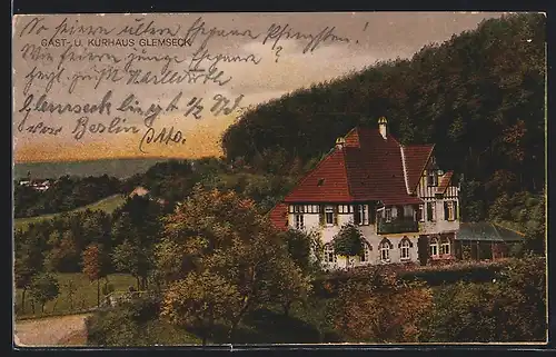 AK Glemseck bei Leonberg, Gast- und Kurhaus Glemseck