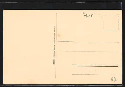 AK Bretten, Strasse am Marktplatz mit Brunnen