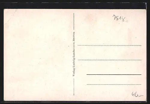 AK Bretten, Strassenpartie im Ort