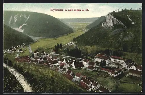 AK Eybach /Roggental, Totalansicht der Gemeinde