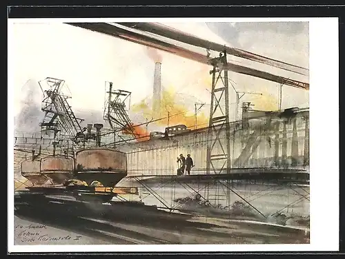 AK Dortmund, Arbeiter in der Kokerei