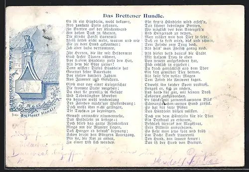 AK Bretten, Gedicht Das Brettener Hundle