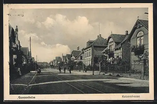 AK Gonsenheim, Blick in die Kaiserstrasse