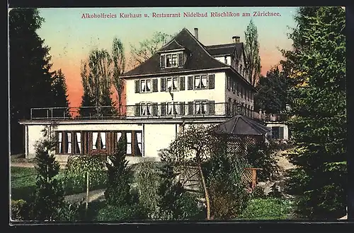 AK Rüschlikon am Zürichsee, Kurhaus & Restaurant Nidelbad