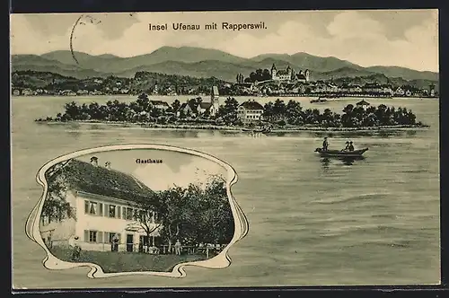 AK Insel Ufenau-Rapperswil, Ortsansichten, Gasthaus