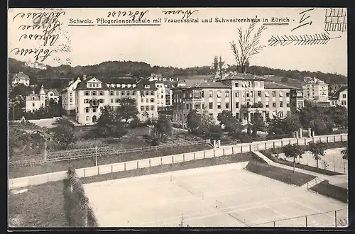 AK Zürich, Pflegerinnenschule mit Frauenspital und Schwesternhaus