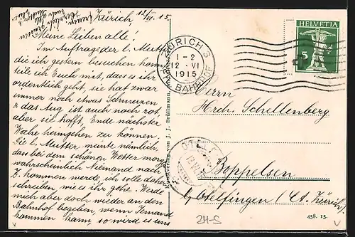 AK Zürich, vor der Augenklinik