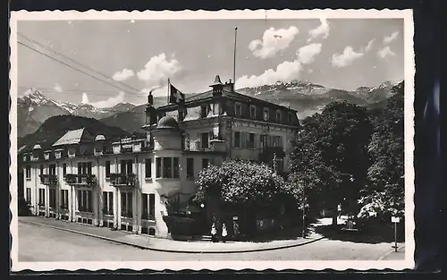 AK Sion, Hotel de la Gare, Familie Gruss-Grossenbacher