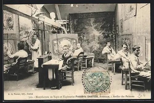 AK Aubusson, Manufacture de Tapis et Tapisseries Frédéric Danton, Atelier des Peintres