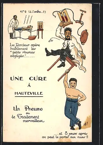 AK Hauteville, Une Cure à Hauteville - Un Pneumo, Scherz, Kur