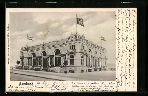 AK Hamburg-Neustadt, Neuer Alsterpavillon