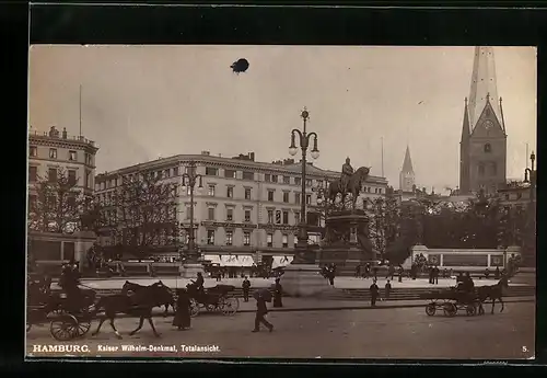 AK Hamburg, Kaiser Wilhelm-Denkmal