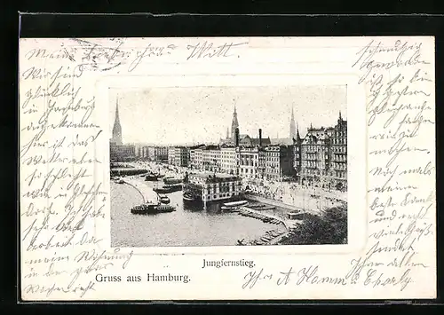 AK Hamburg-Neustadt, Jungfernstieg