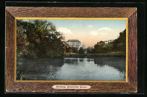AK Hamburg-St.Pauli, See im Botanischen Garten