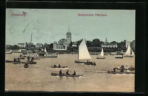 AK Hamburg, Blick auf das Uhlenhorster Fährhaus