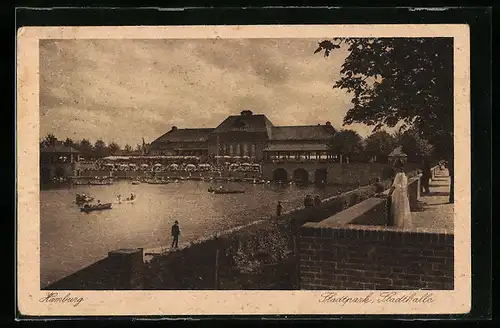 AK Hamburg-Winterhude, Stadtpark, Stadthalle