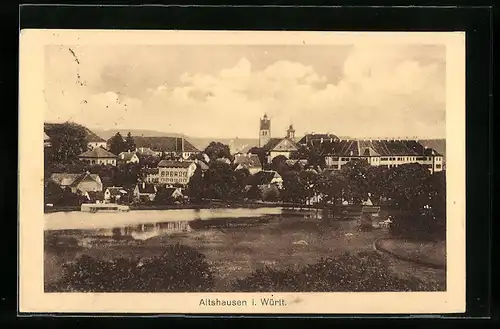 AK Altshausen i. Württ., Teilansicht