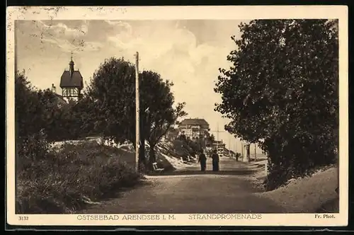 AK Arendsee i. M., Strandpromenade