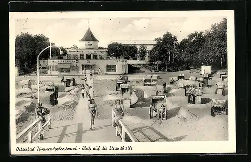 AK Timmendorferstrand / Ostseebad, Blick auf die Strandhalle