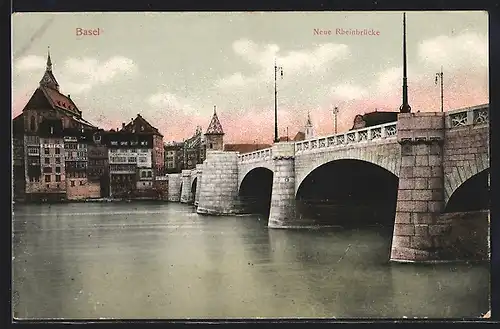AK Basel, Neue Rheinbrücke