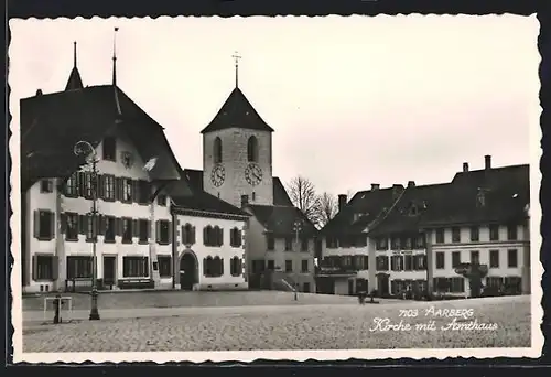 AK Aarberg, Kirche mit Amthaus