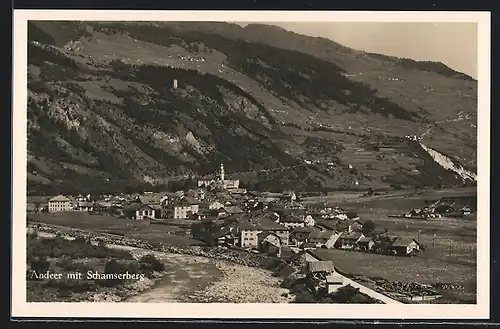 AK Andeer, Ortsansicht mit Schamberg