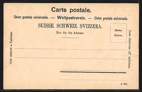 AK Andermatt, Ortsansicht vor Bergen