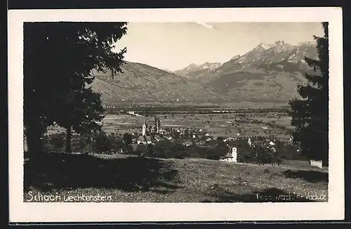 AK Schaan, Blick über die Ortschaft