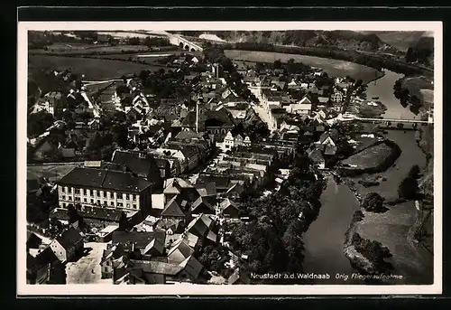 AK Neustadt a. d. Waldnaab, Teilansicht, Fliegeraufnahme