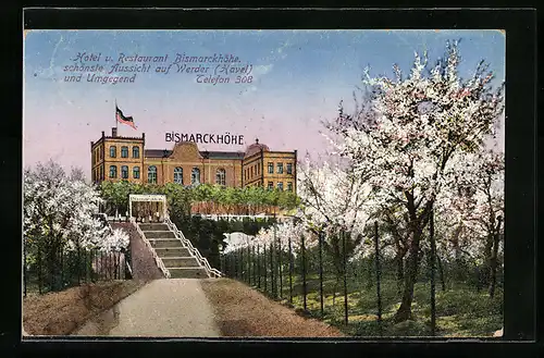 AK Werder /Havel, Hotel und Restaurant Bismarckhöhe
