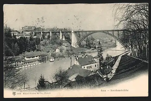 AK Bern, Blick zur Kornhausbrücke