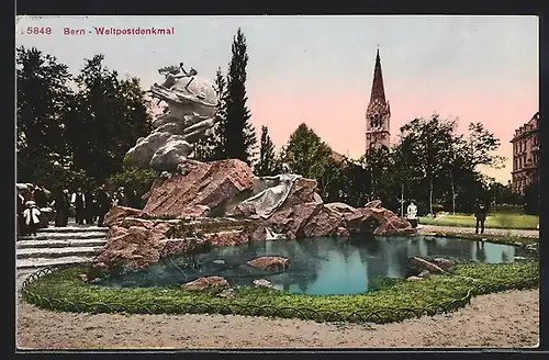 AK Bern, Weltpostdenkmal