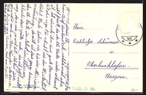 AK Walchwil, Ortsansicht mit Zugersee