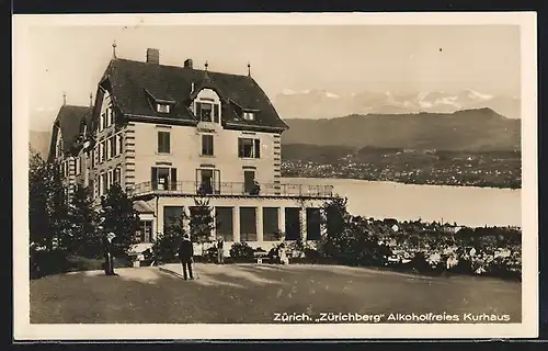 AK Zürich, Gasthof Zürichberg, Alkoholfreies Kurhaus