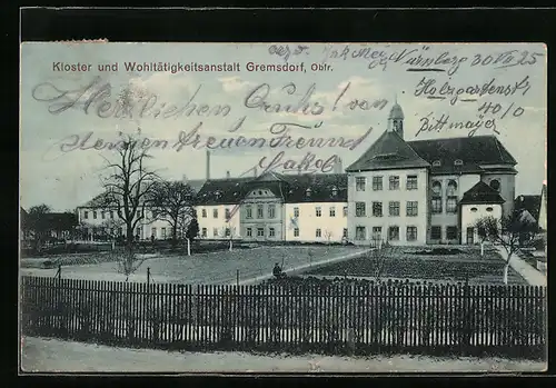 AK Gremsdorf, Kloster und Wohltätigkeitsanstalt