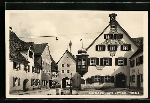 AK Gräfenberg / fränk. Schweiz, Blick zum Rathaus