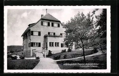 AK Unterleinleiter / Fränk. Schweiz, Partie am Gauerholungsheim Franken