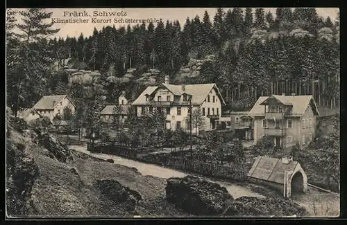 AK Schüttersmühle i. Fränk. Schweiz, Gasthof im Tal der Stadt Pottenstein