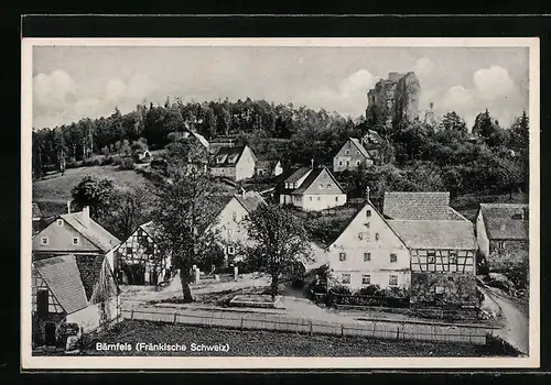 AK Bärnfels (Fränkische Schweiz), Teilansicht aus der Vogelschau