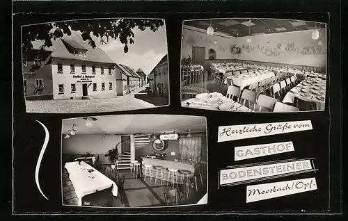 AK Moosbach /Opf., Gasthof Bodensteiner in drei Ansichten
