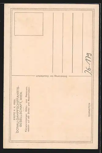 Künstler-AK Rudolf Schmidt: Dürnstein, Ortspartie mit Kirche