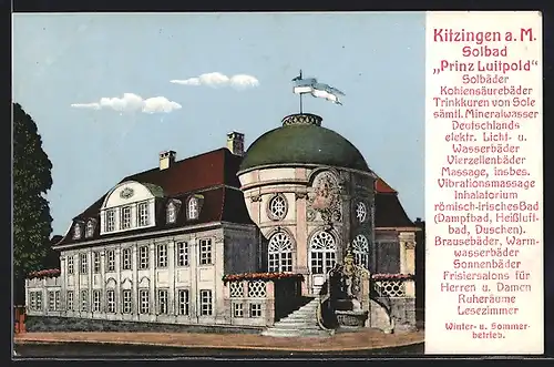 AK Kitzingen a. M., Solbad Prinz Luitpold