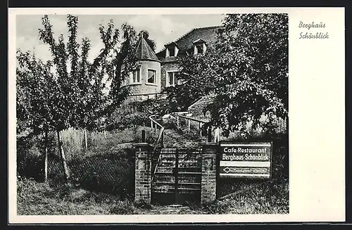 AK Würzburg-Heidingsfeld, Berghaus Schönblick