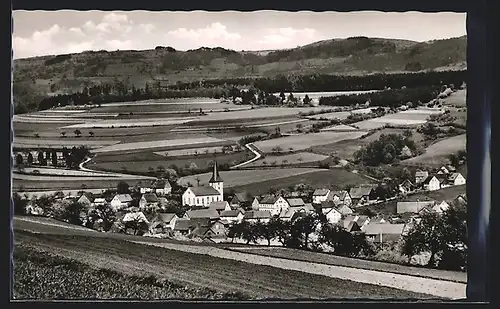 AK Geroda /Rhön (Ufr.), Gesamtansicht von einem Berg aus