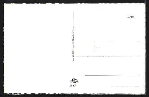 AK Gräfendorf / Ufr., Flusspartie mit Kirche