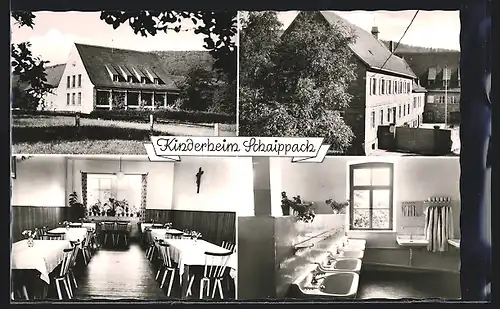 AK Schaippach, Vier Ansichten vom Kinderheim