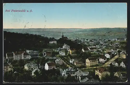 AK Bad Freienwalde a. O., Totalansicht aus der Vogelschau